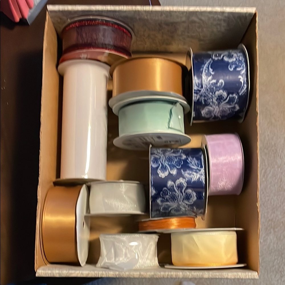 Assorted Ribbon Collection - Gold, Blue, and More